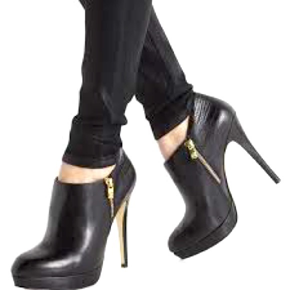 Michael kors york bootie black leather sz 8.5 - Picture 1 of 5